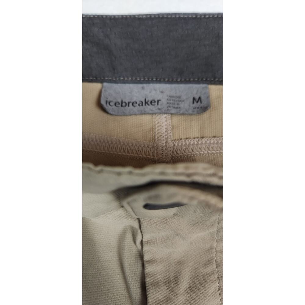 Icebreaker Men's Nylon Activewear Shorts, Tan Sz M - Picture 5 of 8